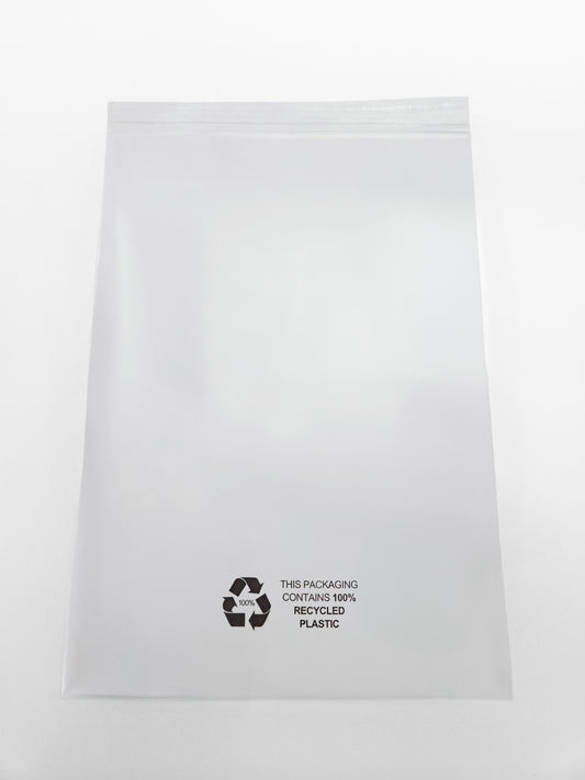 100% Recycled Plastic Bag Inserts with Adhesive Seal - (50-Pack)