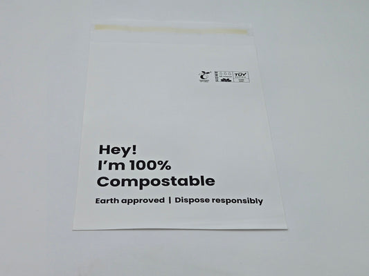 Compostable Mailer Bags - Certified Eco Shipping Bags - 3 Sizes Available (50 Pack)