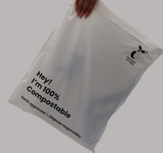 Compostable Mailer Bags - Certified Eco Shipping Bags - 3 Sizes Available (50 Pack)